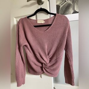 Pink sweater from dry goods, size S